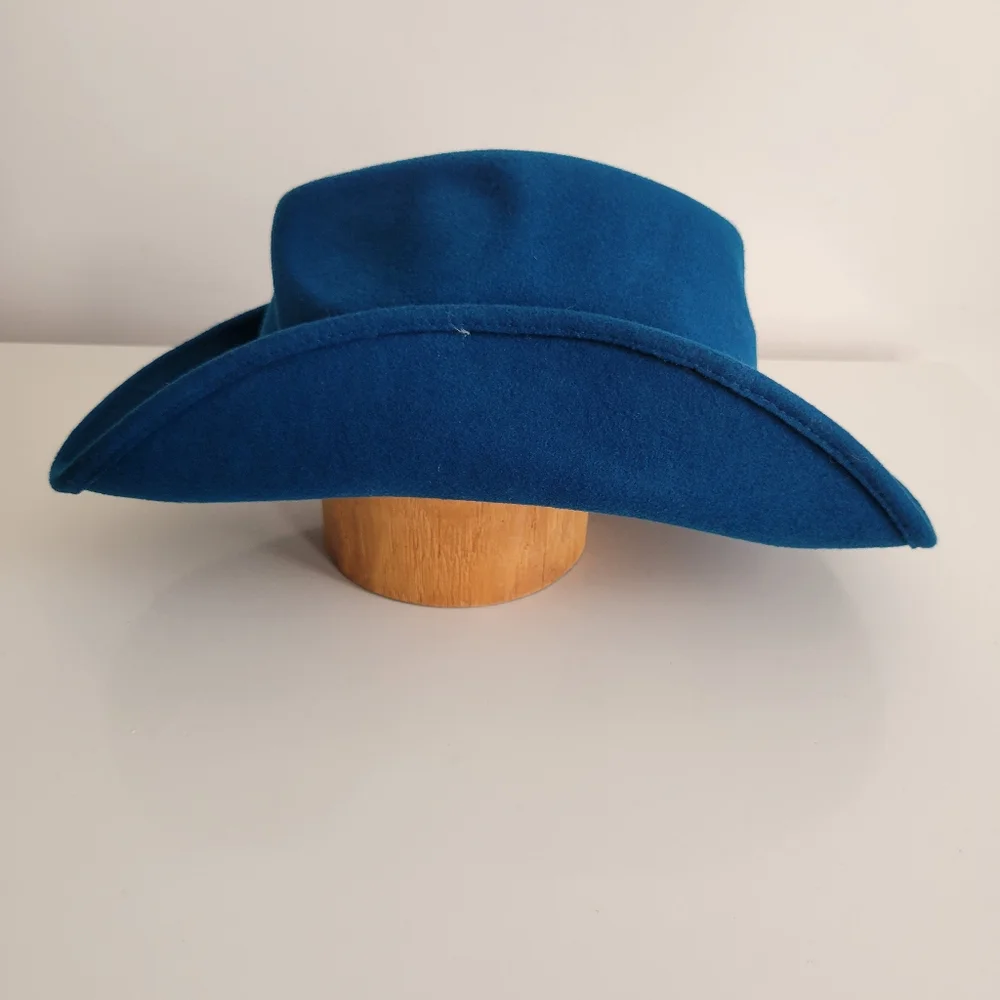 Paul Smith NEW Blue Wool‎ Fedora Hat Size M